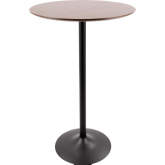 Pebble Dining To Bar Table in Walnut Finish & Black